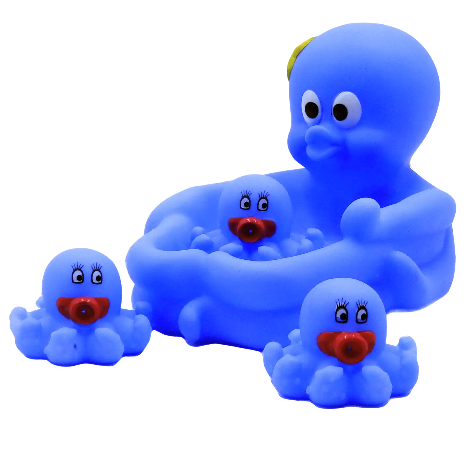 Octopus Badespielzeug 4er Set | Wasserspritzend | Krake Badewanne Baby