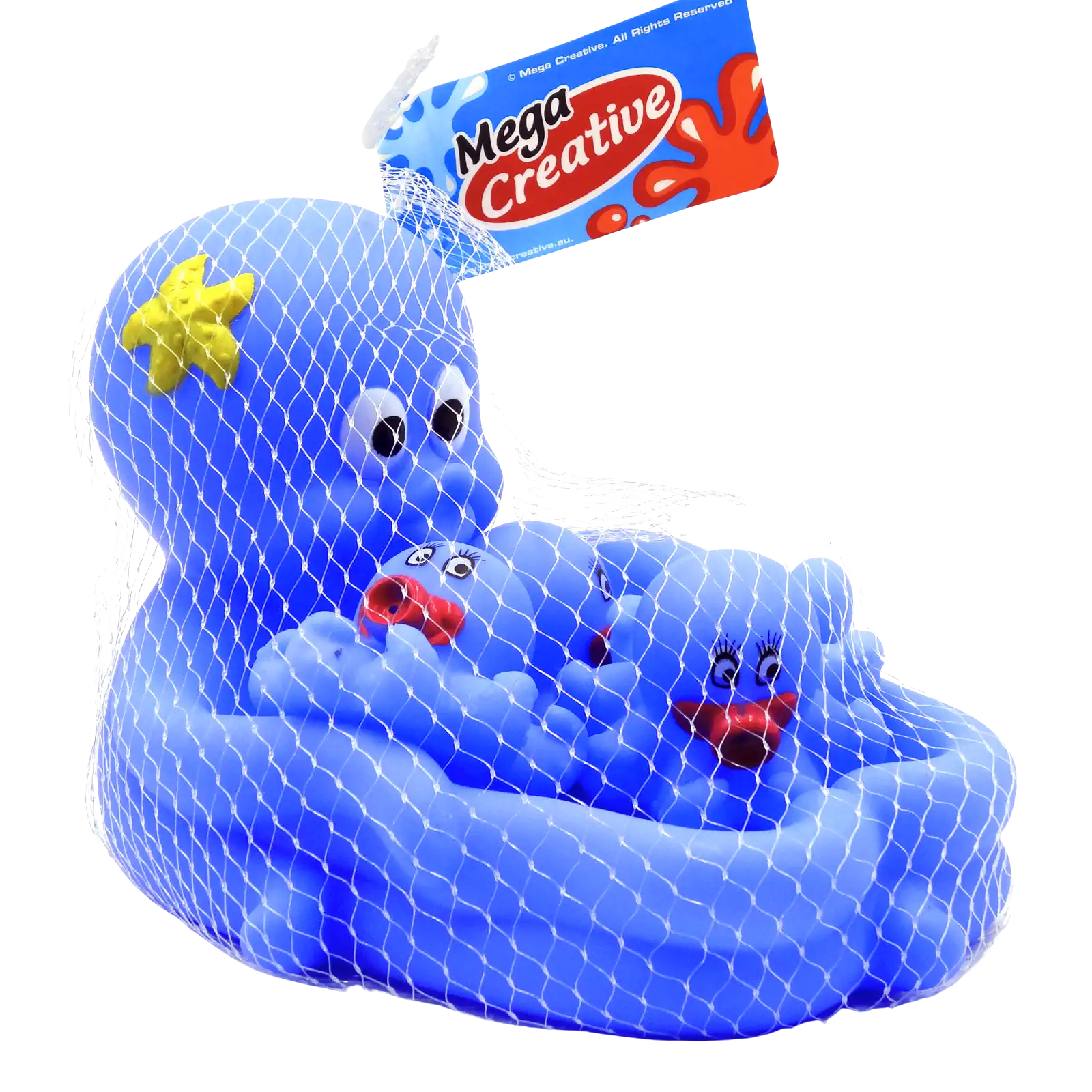 Octopus Badespielzeug 4er Set | Wasserspritzend | Krake Badewanne Baby