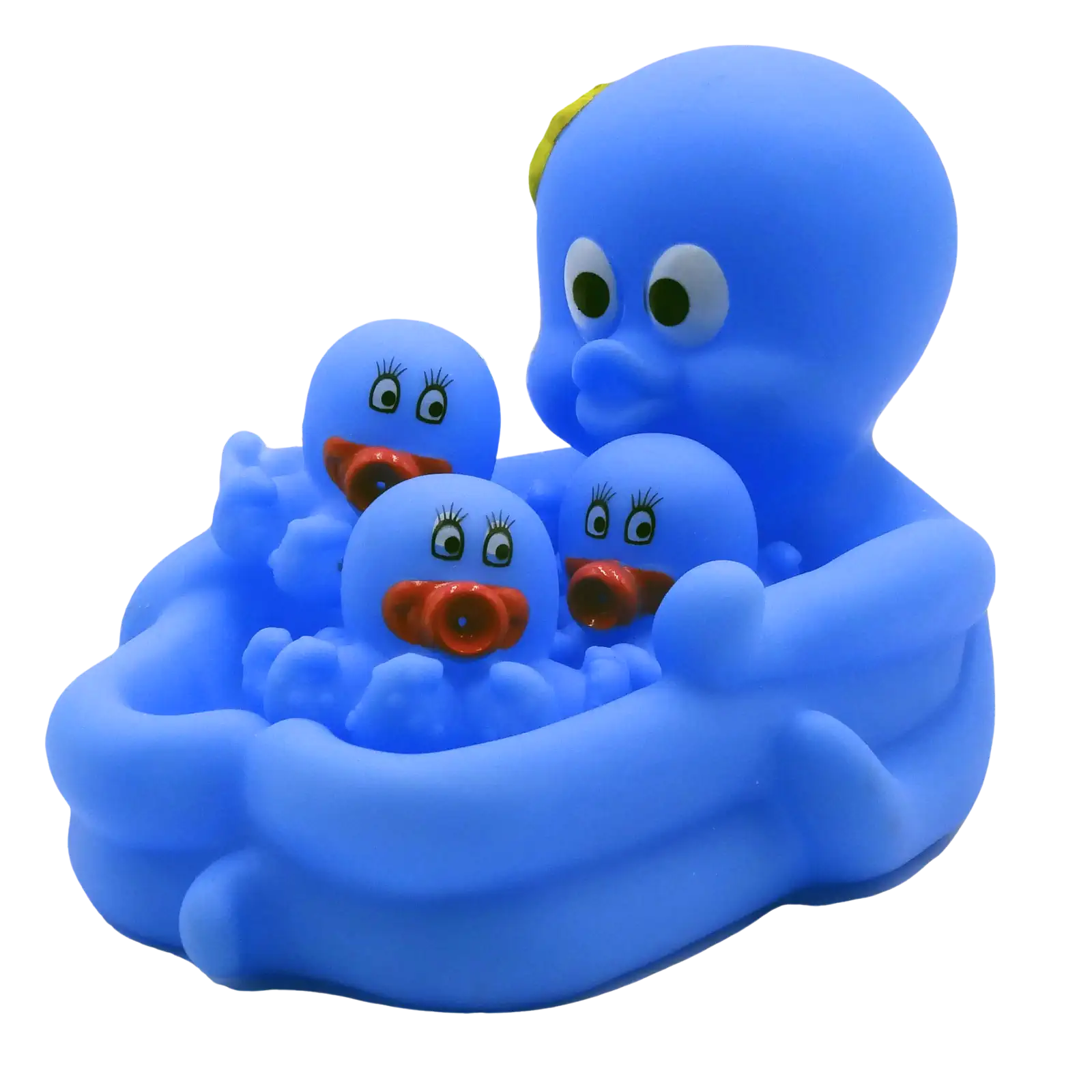 Octopus Badespielzeug 4er Set | Wasserspritzend | Krake Badewanne Baby