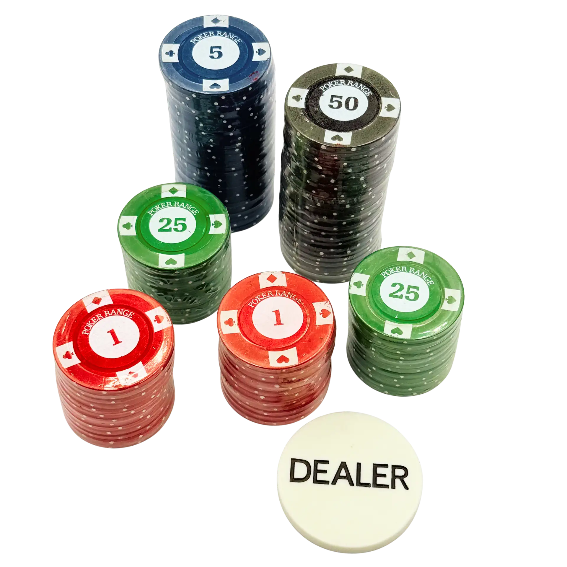 Pokerchips 100 Stück | 7,5g Casino Qualität | Poker-Range Standard