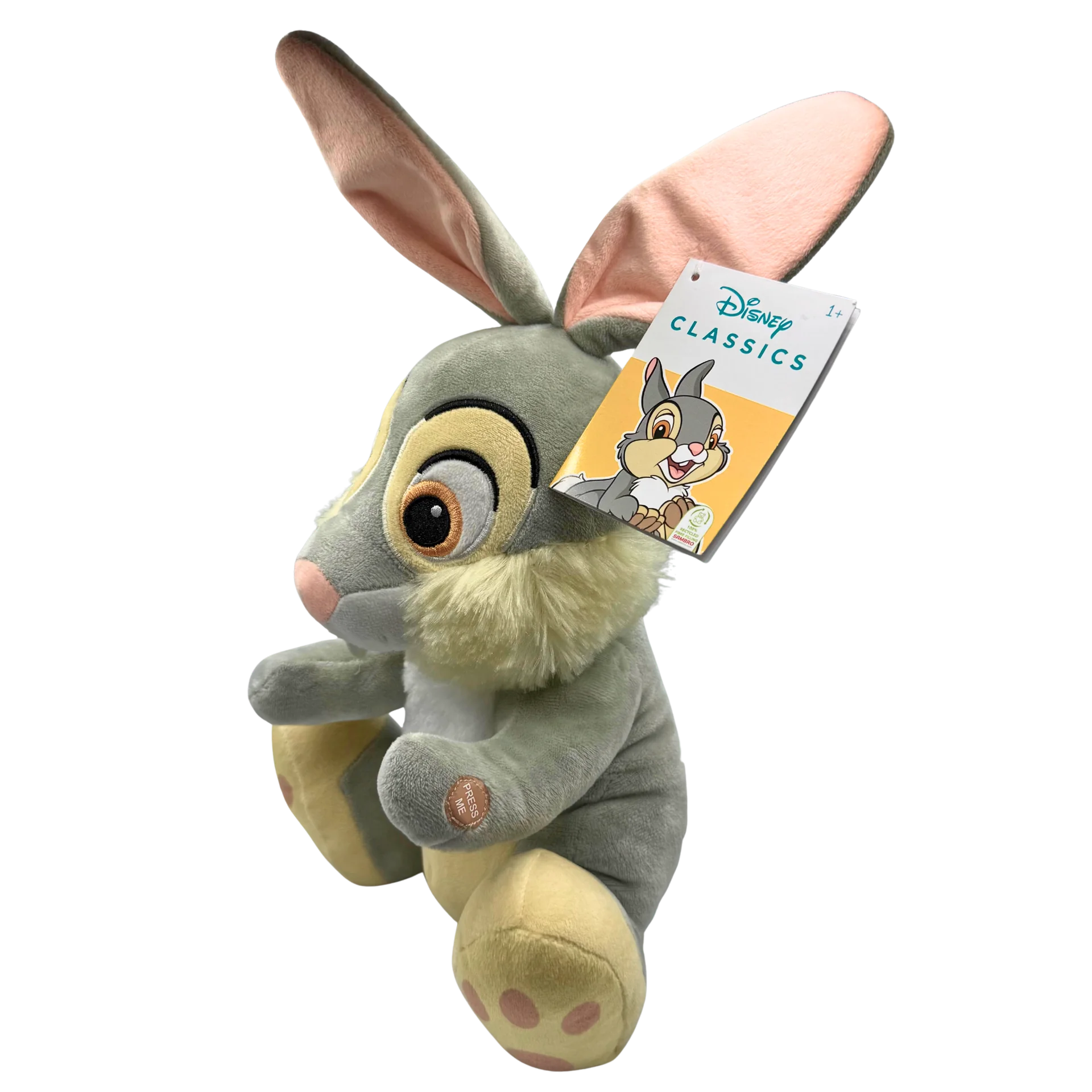 Disney Bambi Klopfer Plüschtier mit Sound Kuscheltier Hase 37cm