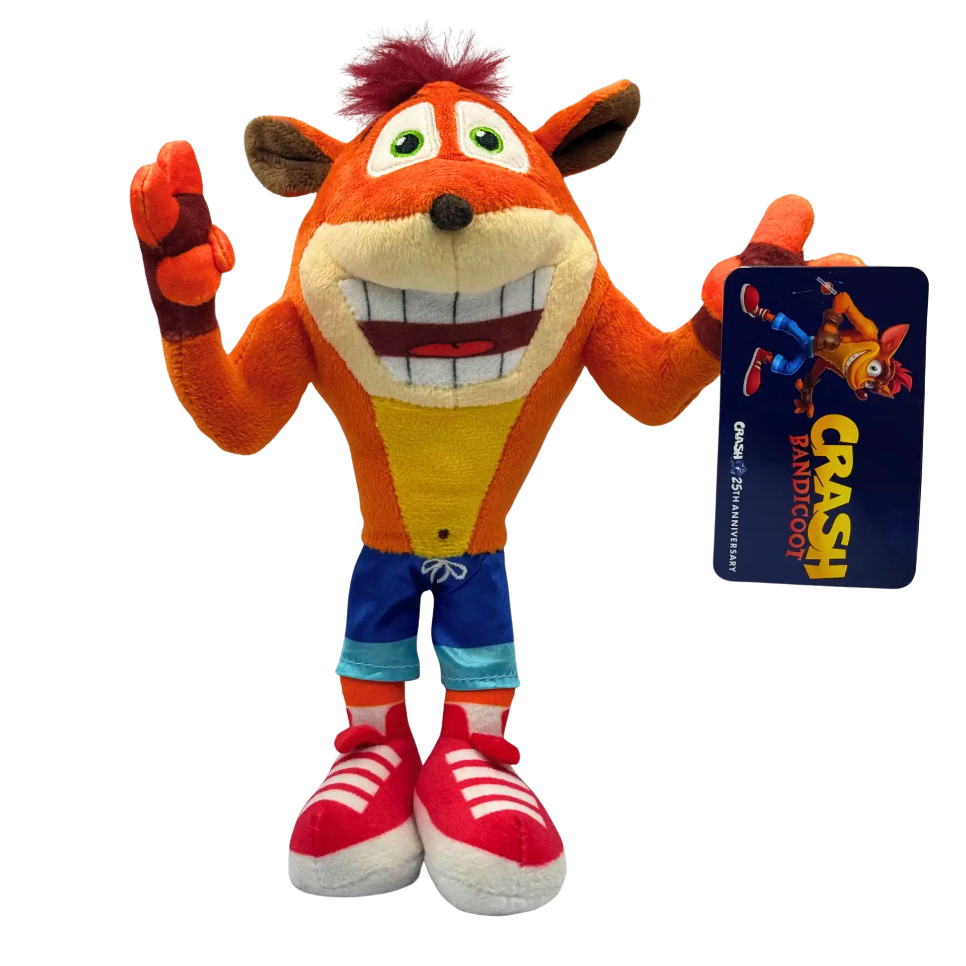 Crash Bandicoot Plüschtier 21 cm – 25th Anniversary Edition Kuscheltier Stofftier