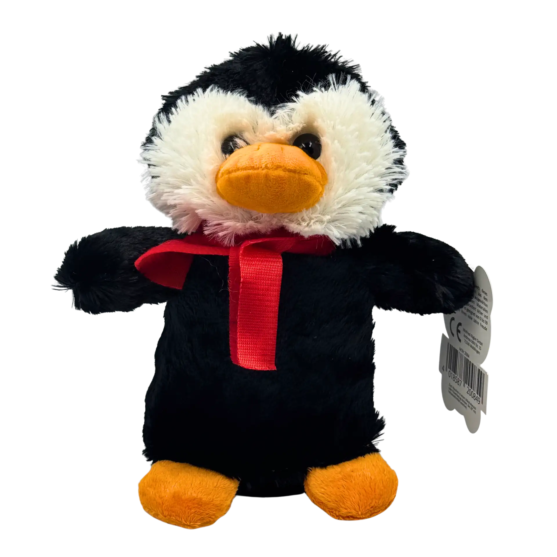 Plüsch Pinguin mit Schal 20 cm | Kögler | Weihnachten Kuscheltier Stofftier