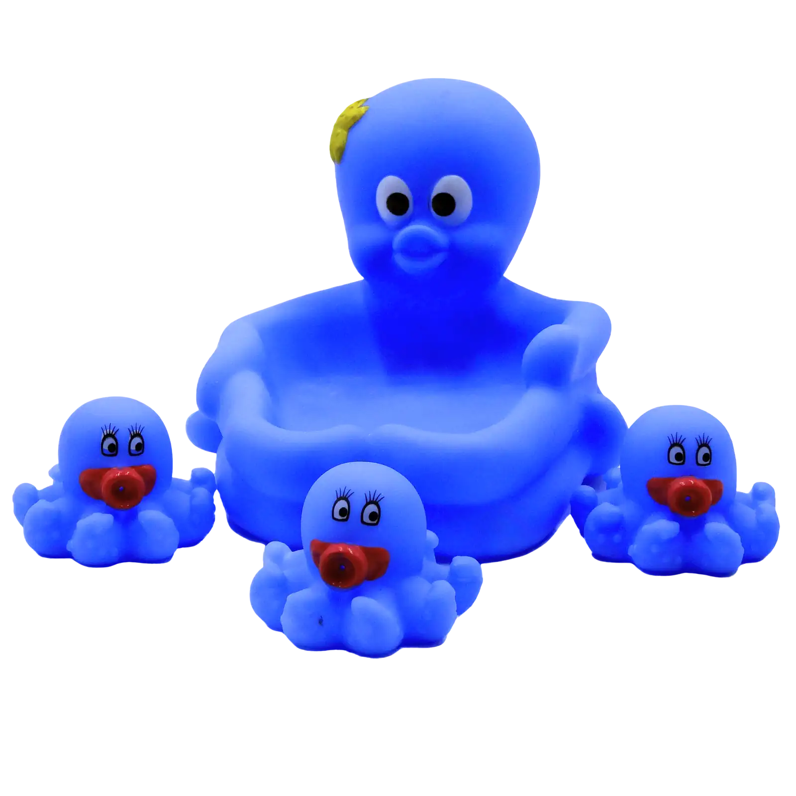 Octopus Badespielzeug 4er Set | Wasserspritzend | Krake Badewanne Baby