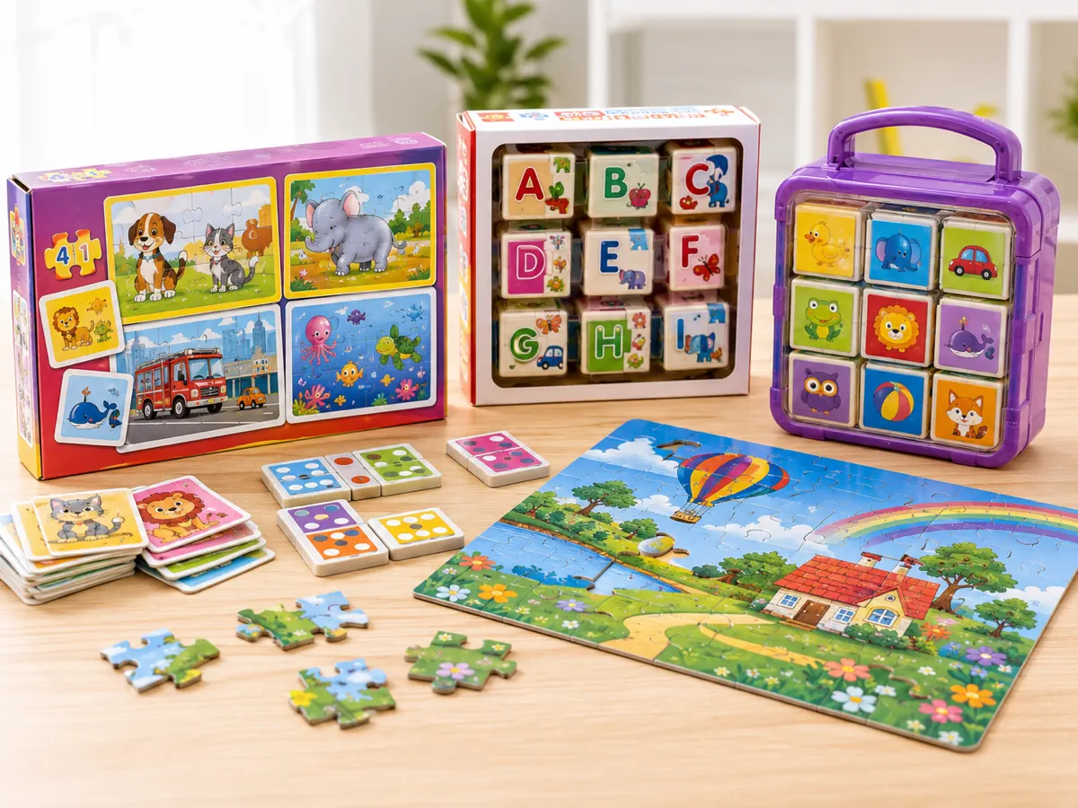 Puzzle und Lernspielzeug