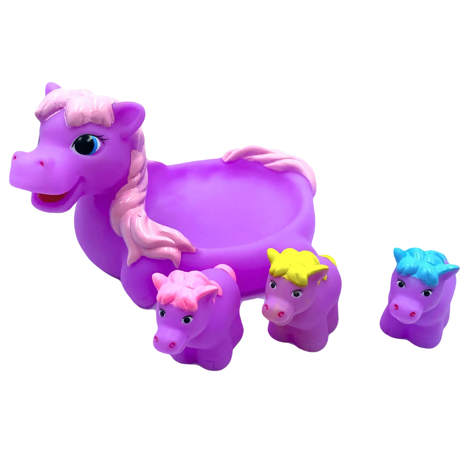Hippo Badespielzeug 4er Set | Spritztiere | Badewanne Baby