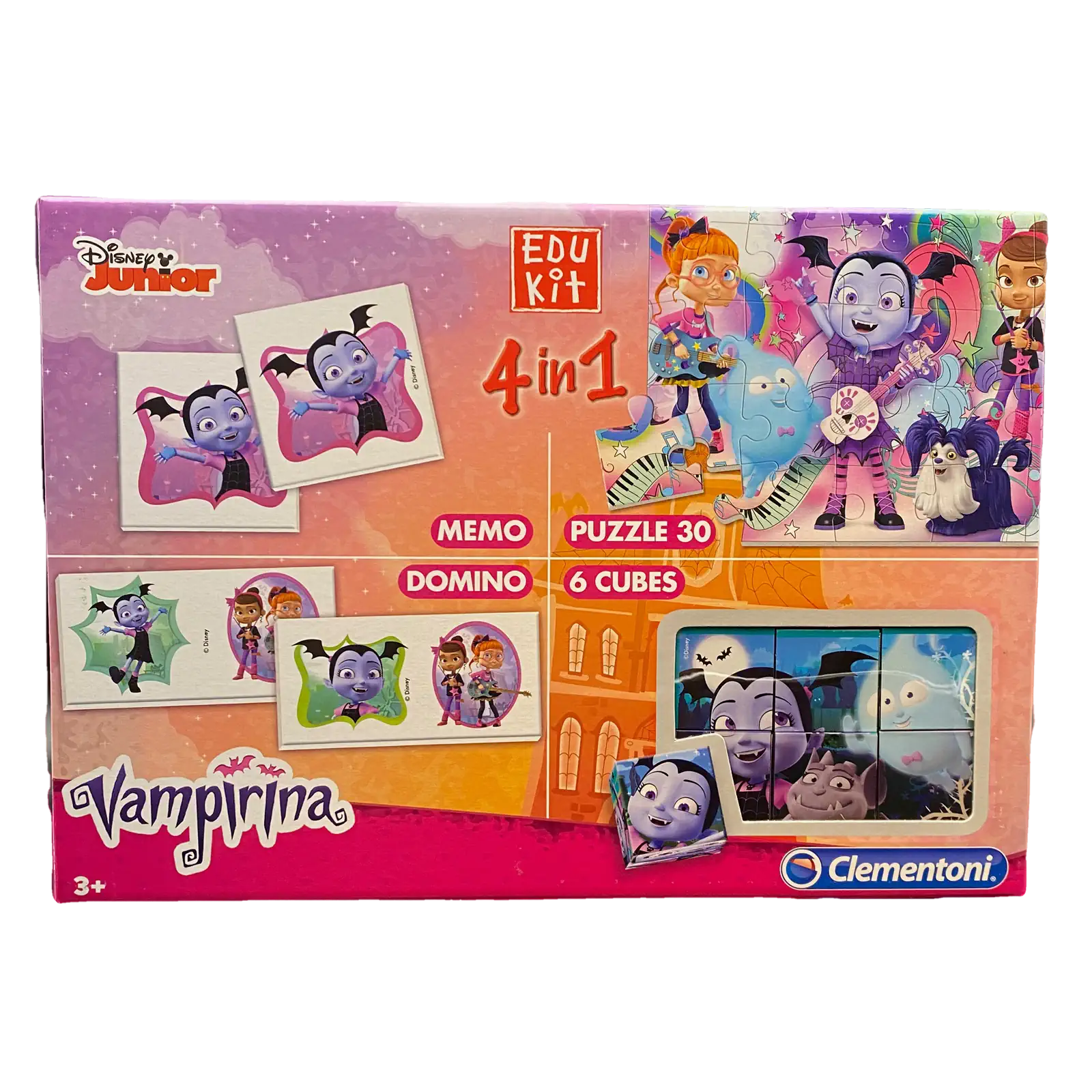 Disney Vampirina Edukit 4in1 | Puzzle Memo Domino Set | Lernspiel