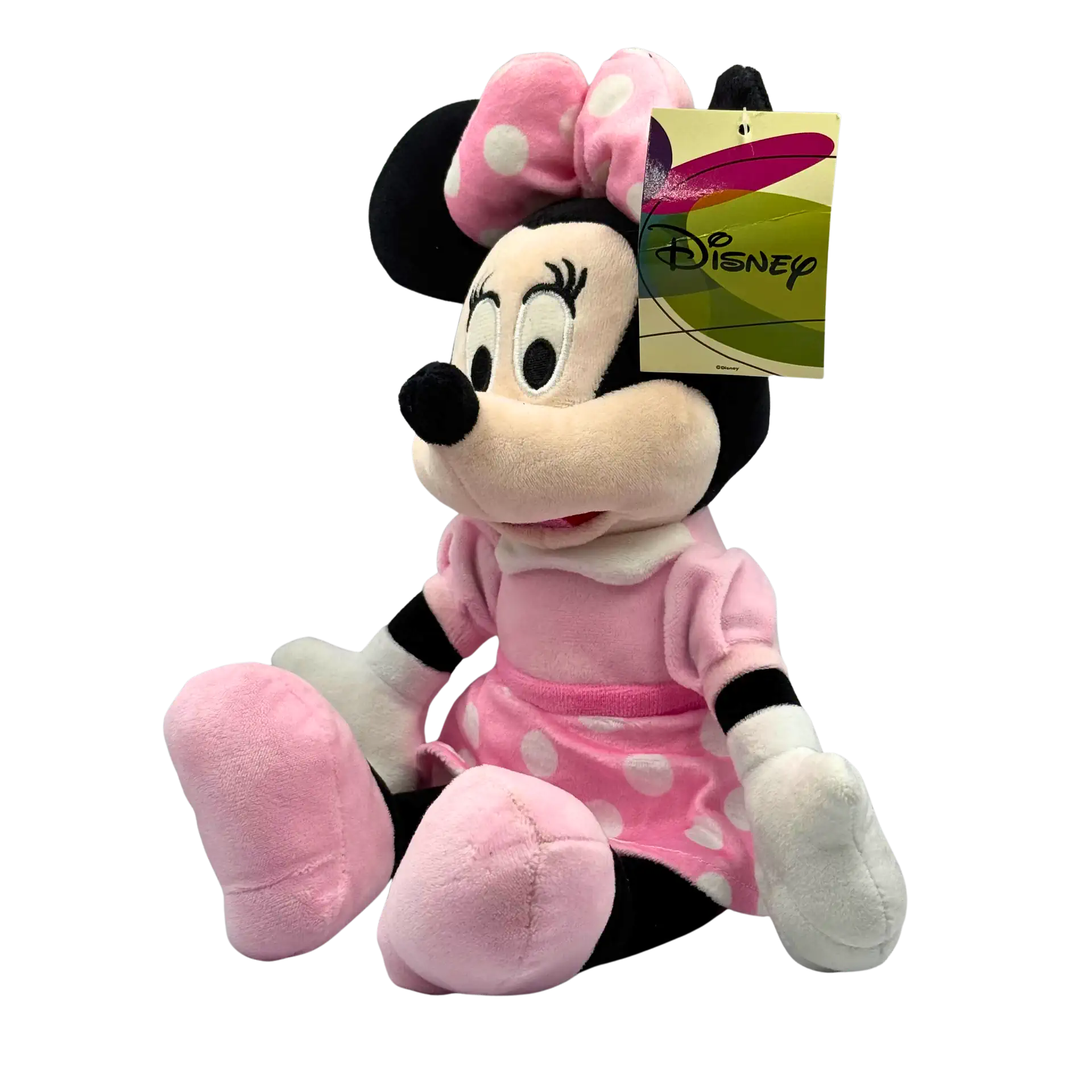 Disney Minnie Maus Plüschfigur 30cm Rosa Kleid Kuscheltier Original