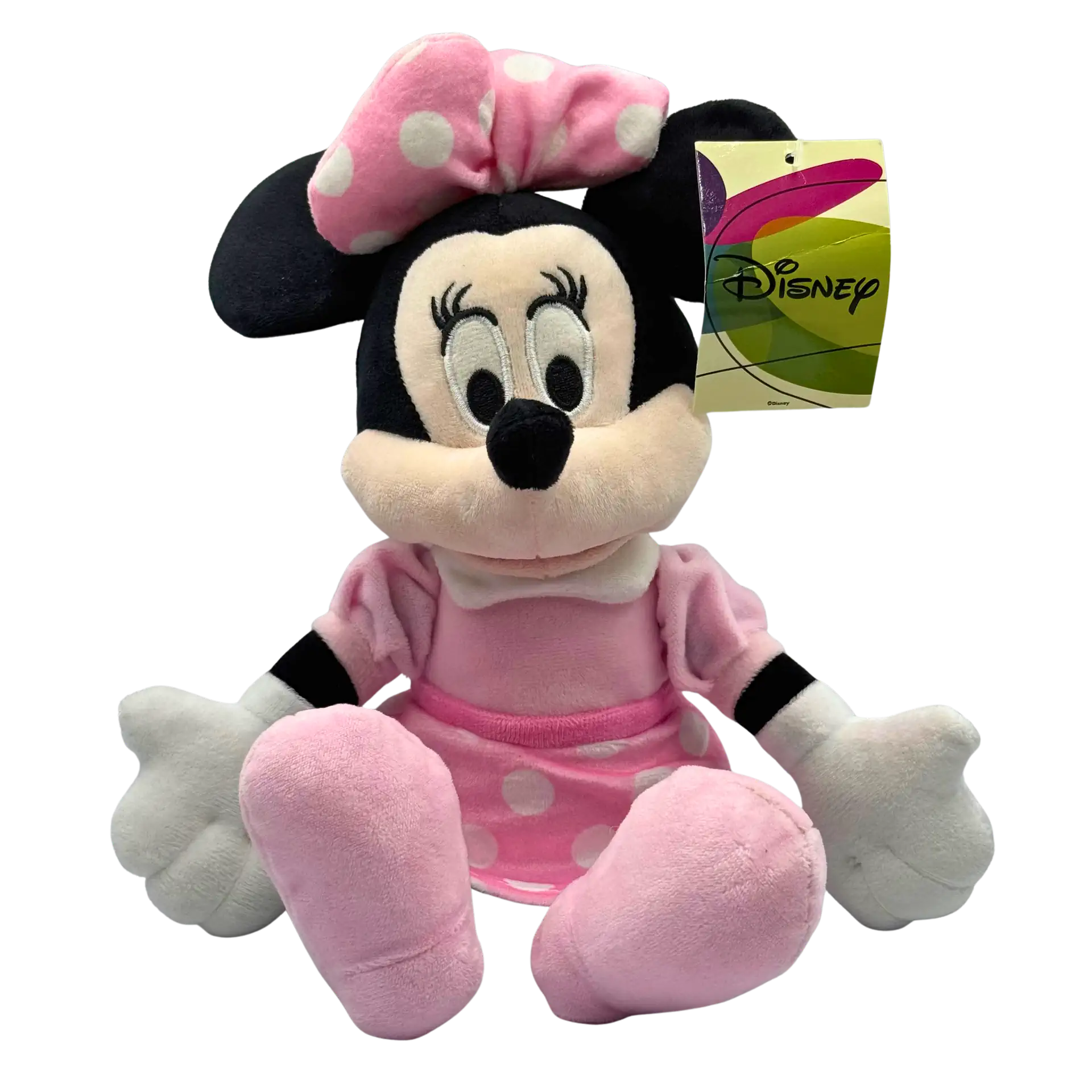 Disney Minnie Maus Plüschfigur 30cm Rosa Kleid Kuscheltier Original