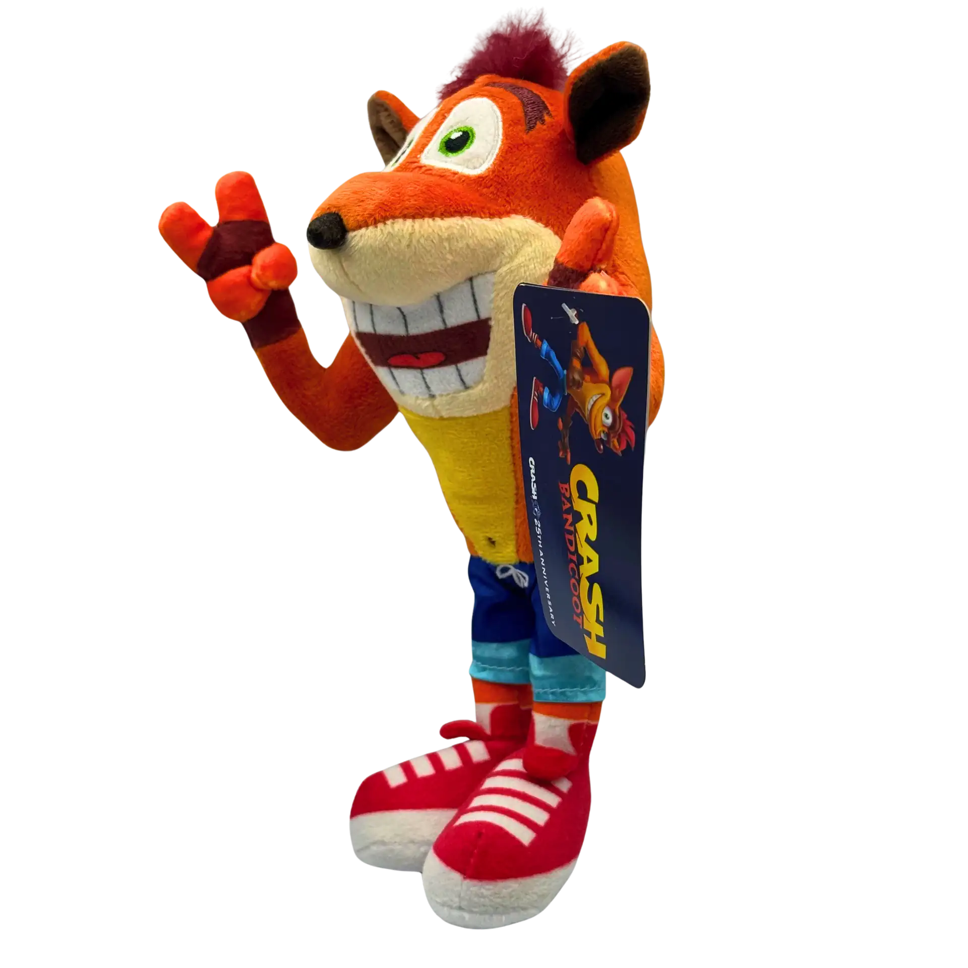 Crash Bandicoot Plüschtier 21 cm – 25th Anniversary Edition Kuscheltier Stofftier